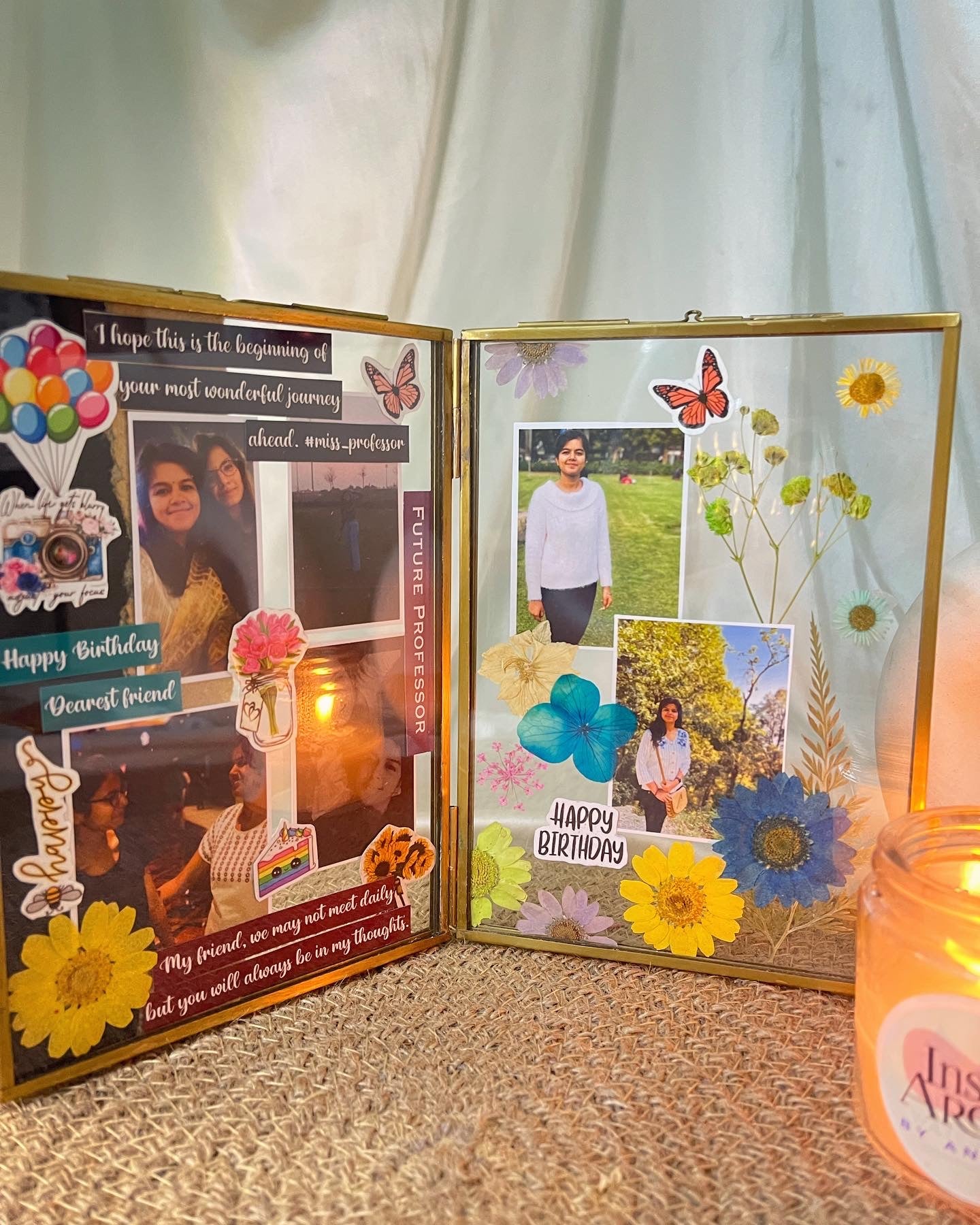 8x6 inch Book Glass Frame