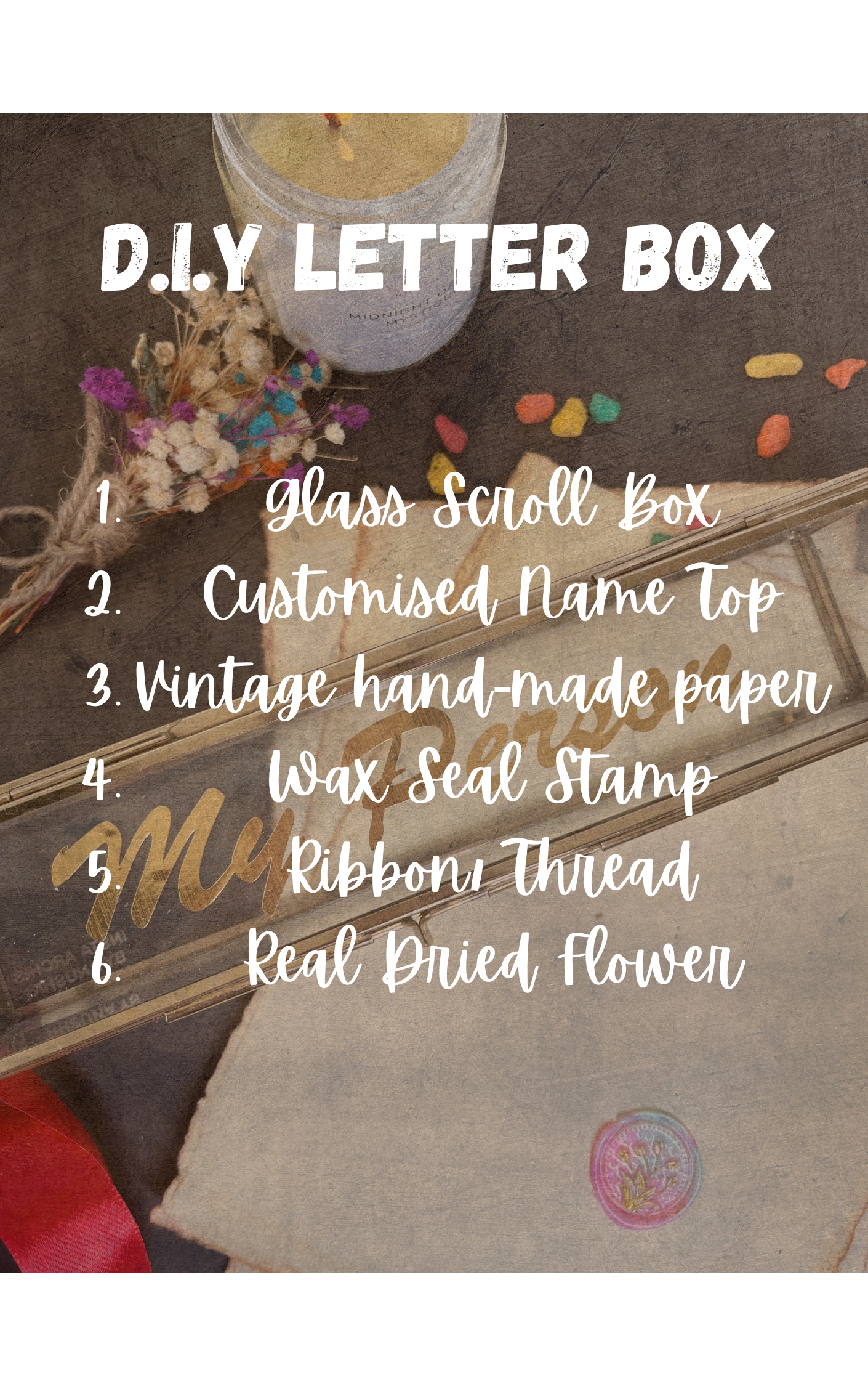 90's Letter DIY Box