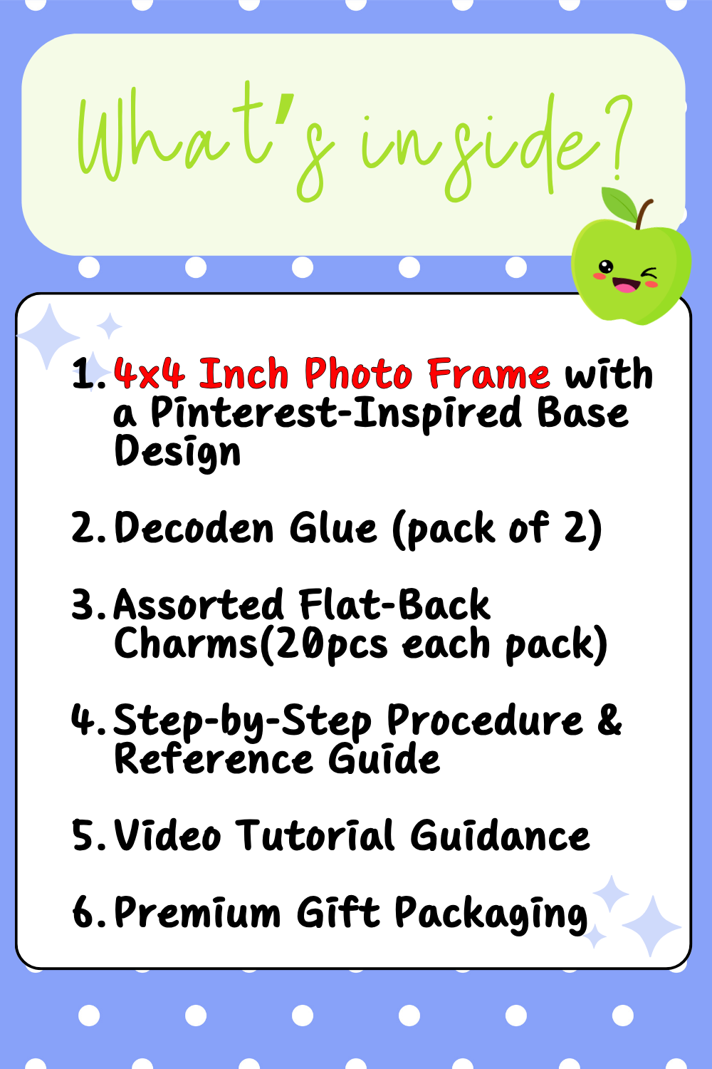 4x4 inch Decoden Charms DIY Kit