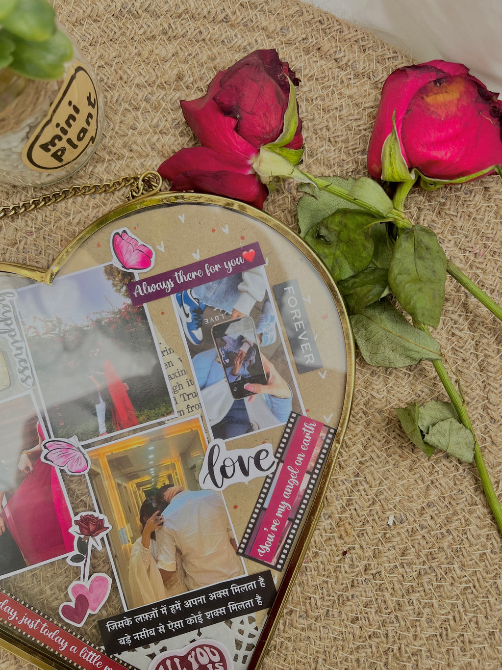 8x8 inch Love Glass Frame