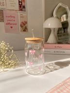 Pinterest-y Hearts & Bow Sipper Can