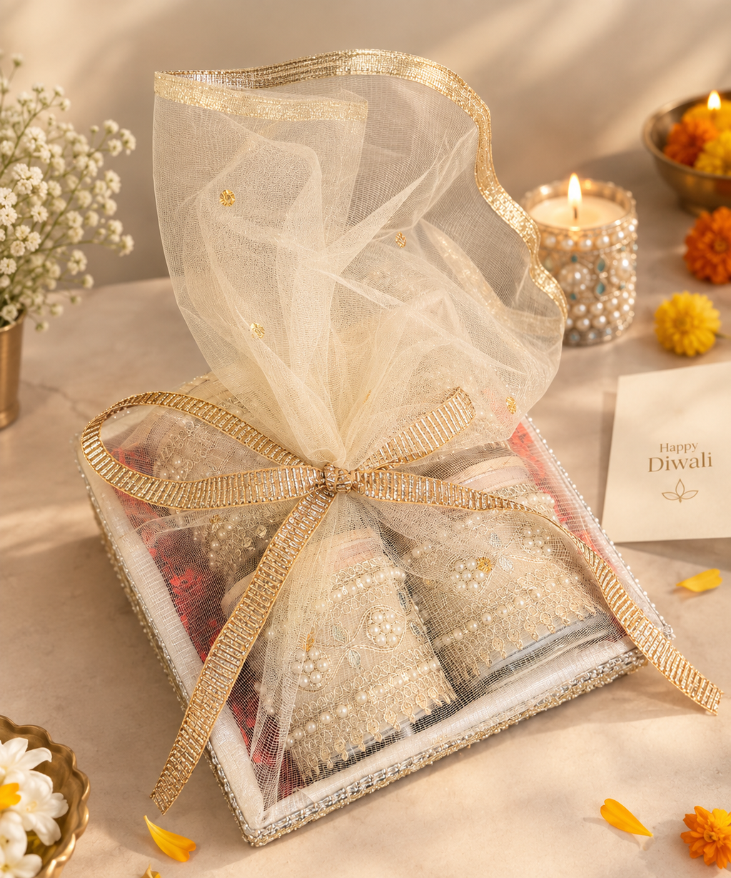 Char Moti Jar Candle Tray