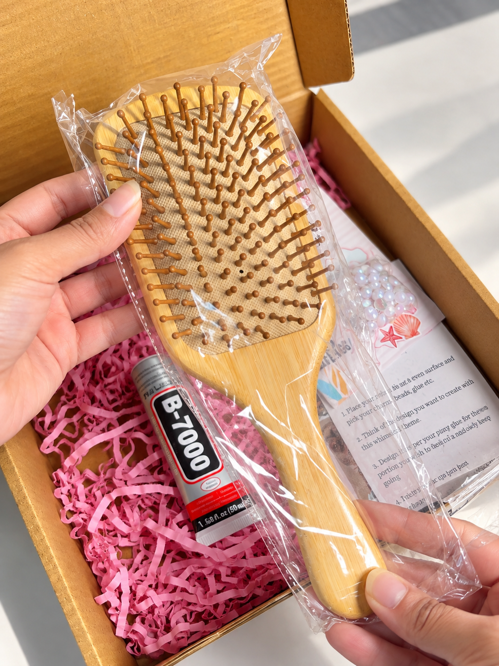 DIY Hairbrush Decoration Kit (For Girls)