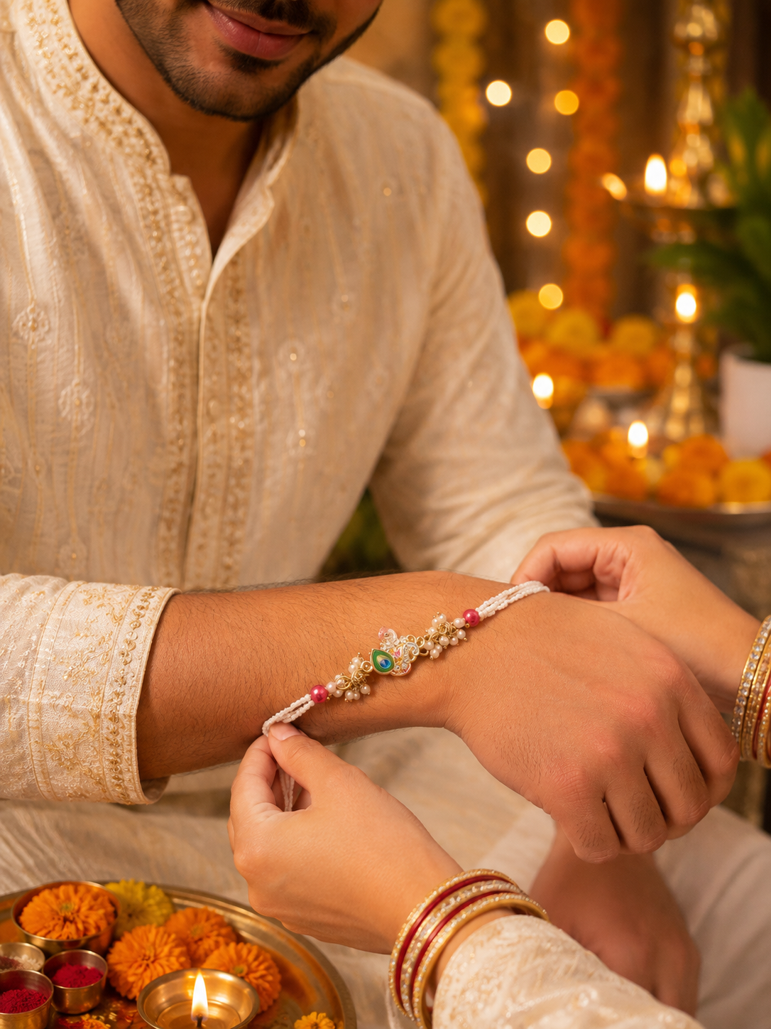 Shiv-ji Charm Bracelet Rakhi