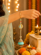 Pyaar Bhabi Lumba (Turquoise blue)