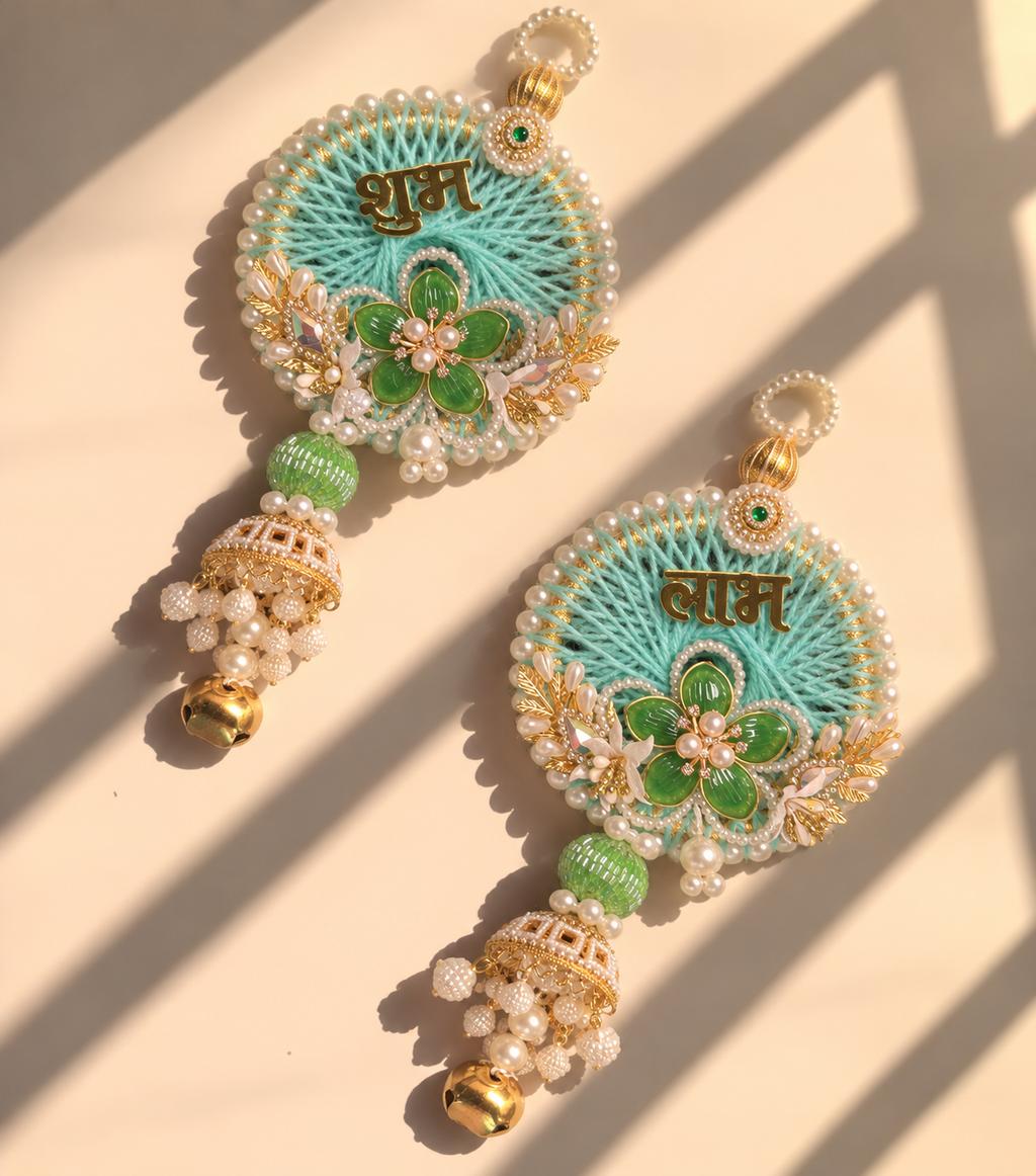 Mint Jhumka Shubh Labh