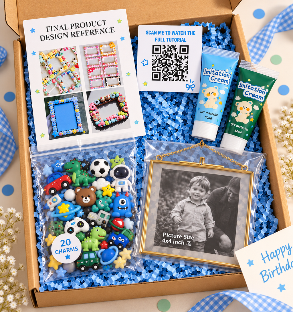 4x4 inch Decoden Charms DIY Kit (For Boys)