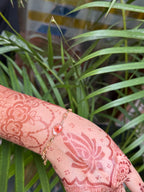 Sister bracelet Rakhi (Rust Orange)