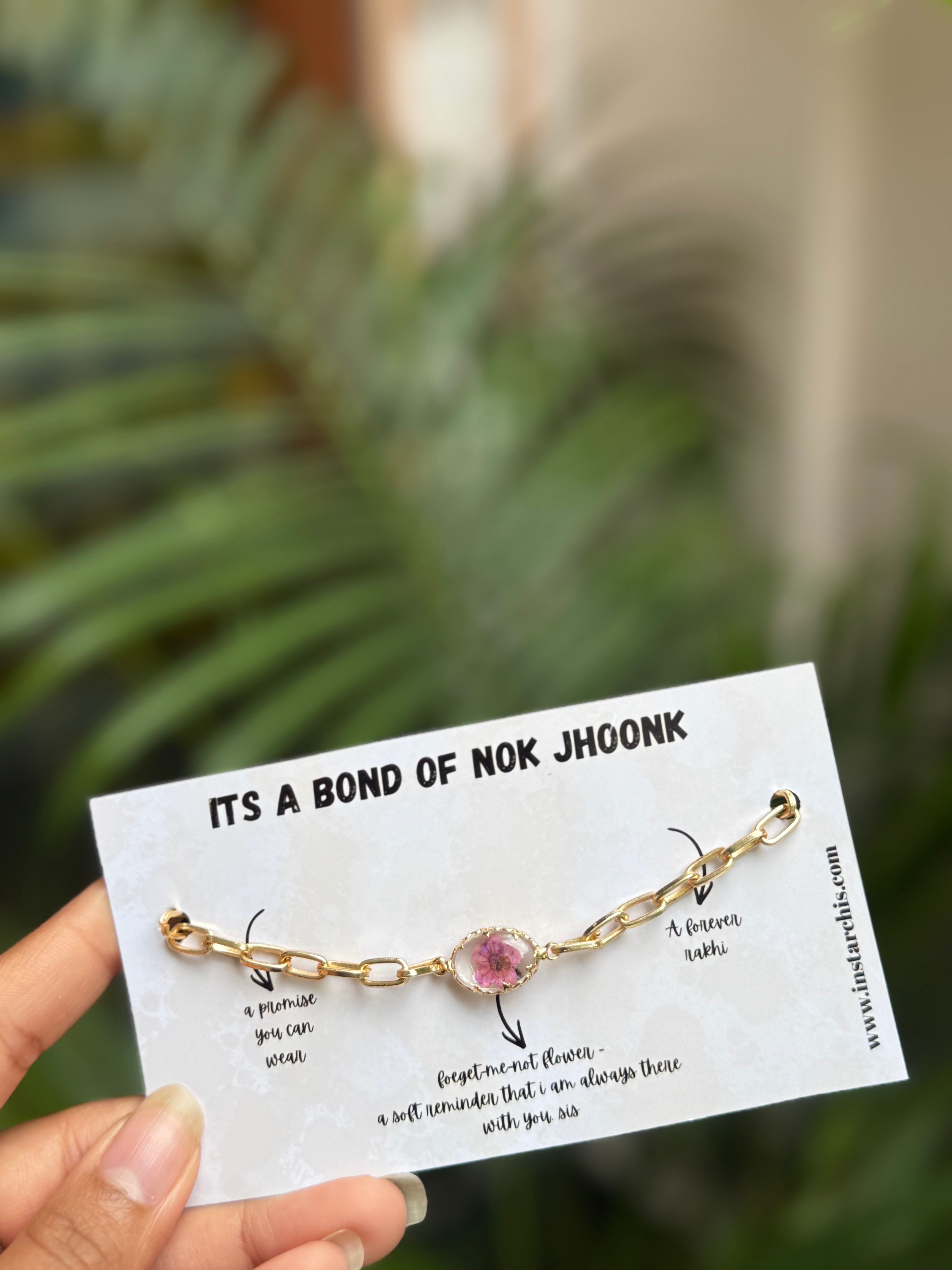Sister Bracelet Rakhi (Lavender Purple)