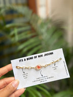 Sister bracelet Rakhi (Rust Orange)