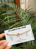 Sister bracelet Rakhi (Rust Orange)