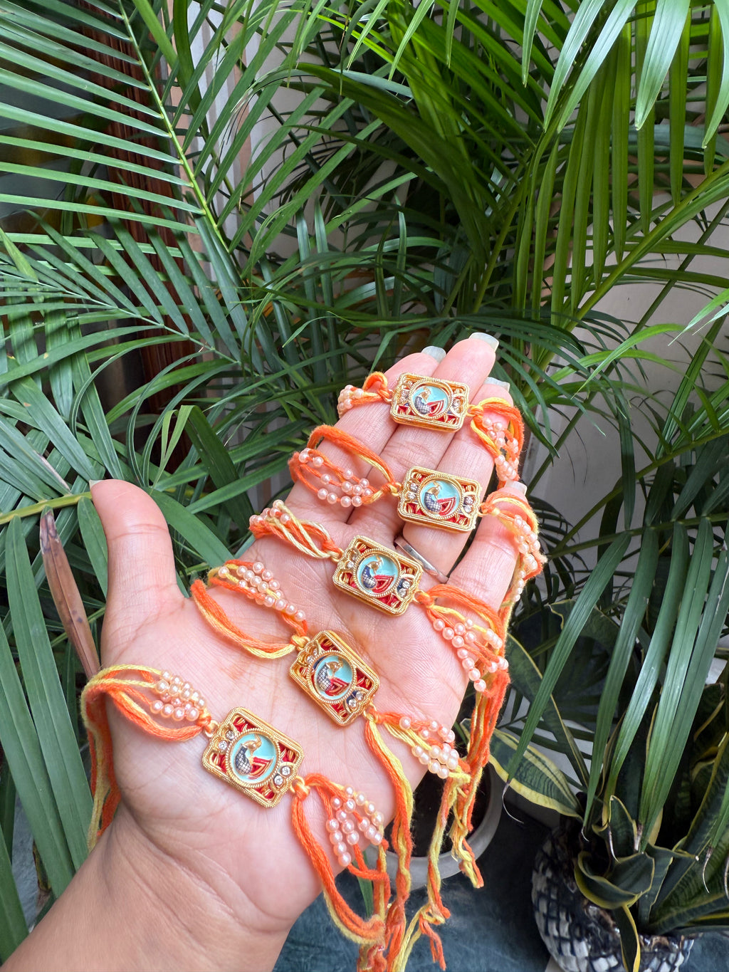 Peacock Moti Rakhi