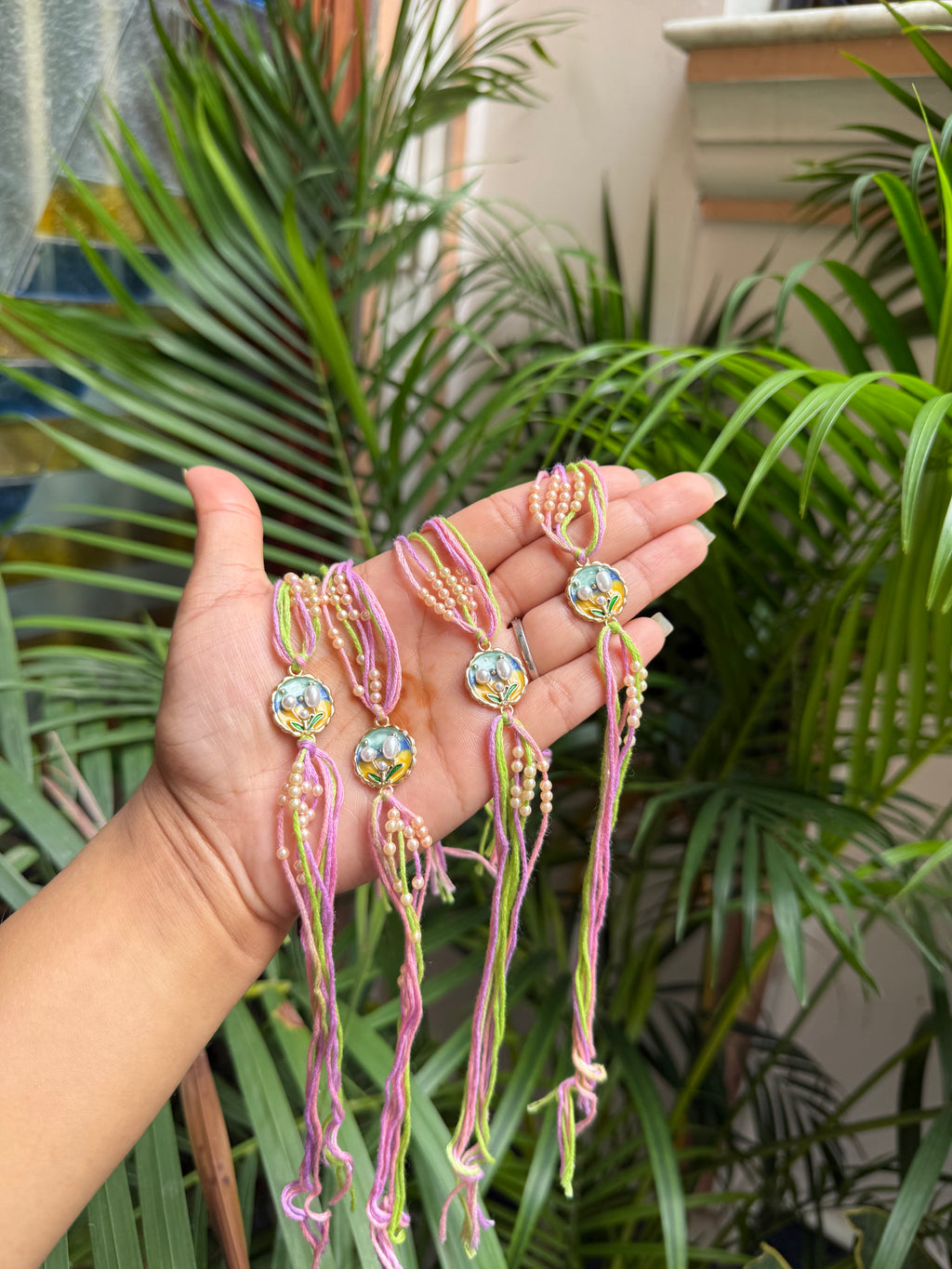 Flower Moti Rakhi