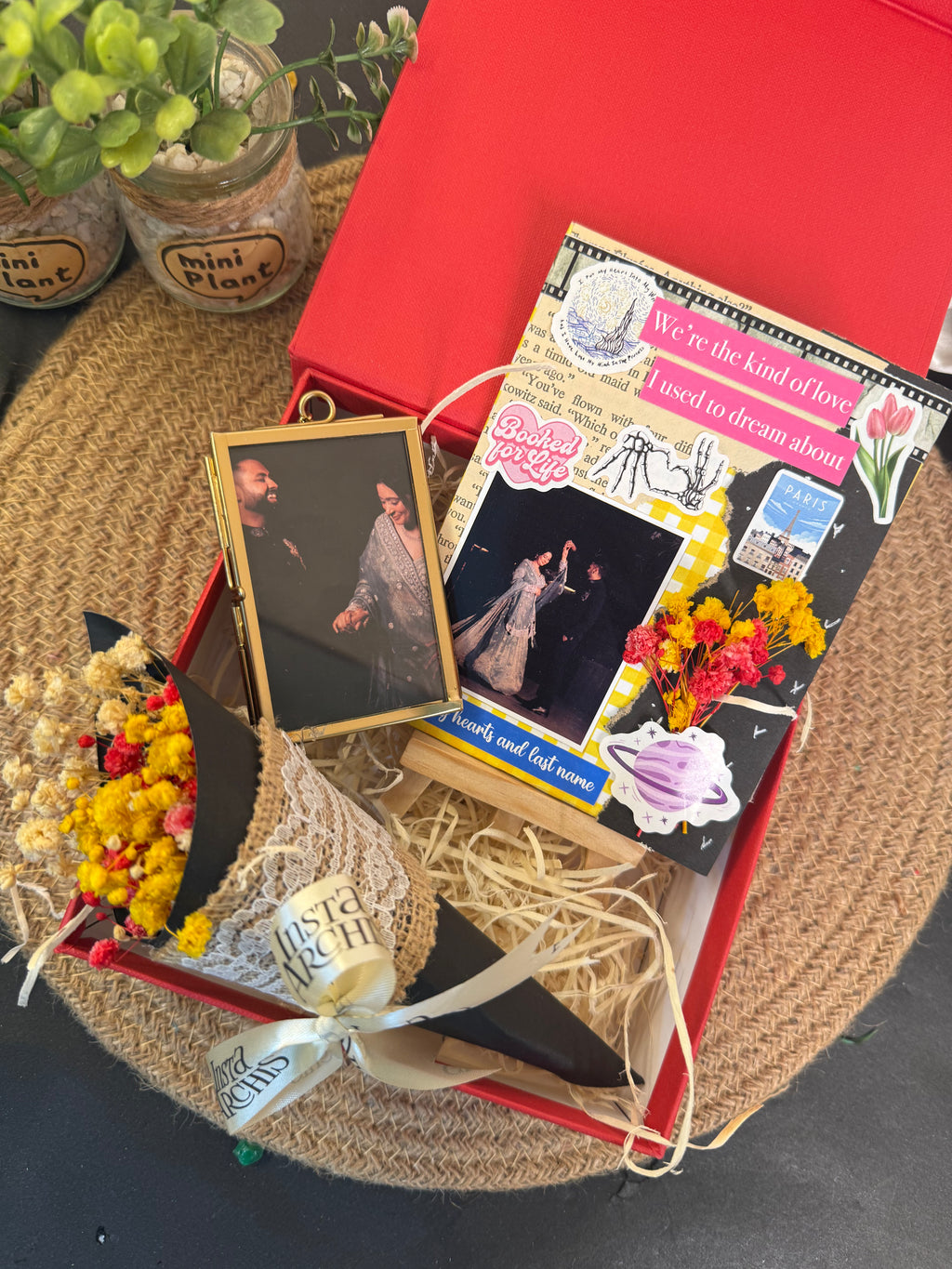 Canvas Bouquet Hamper Box