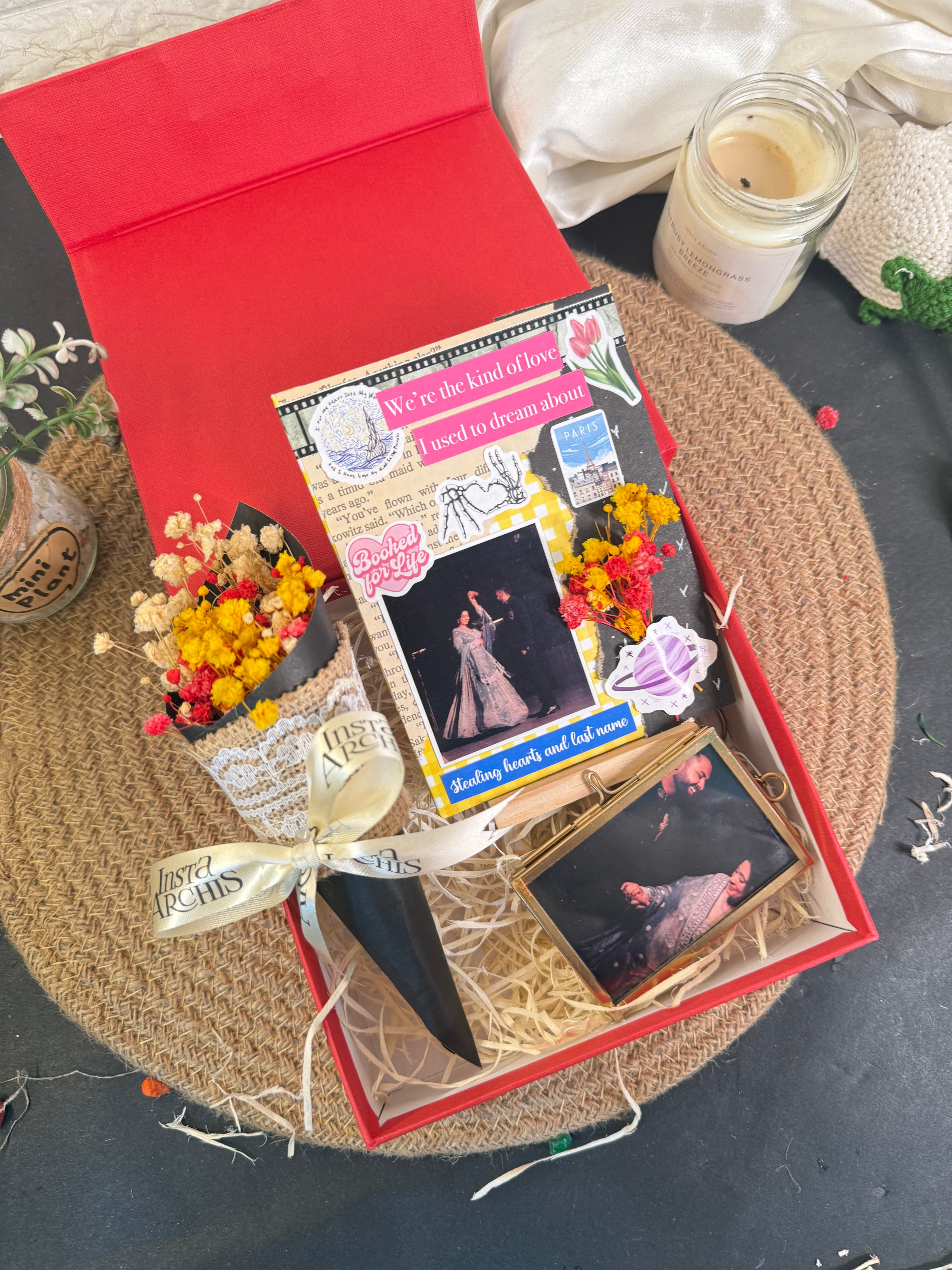 Canvas Bouquet Hamper Box