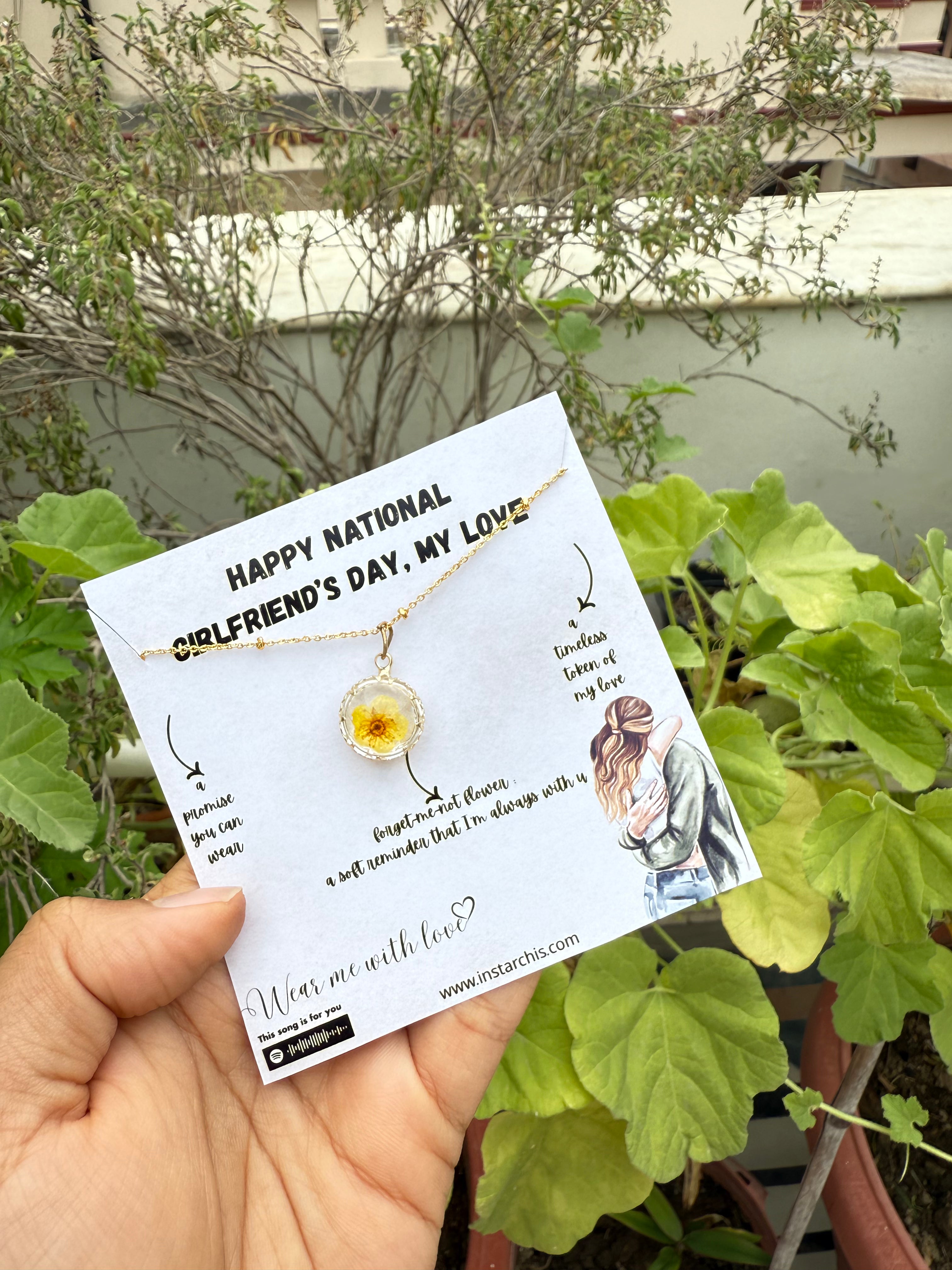 'Forget-me-not' Flower Pendent