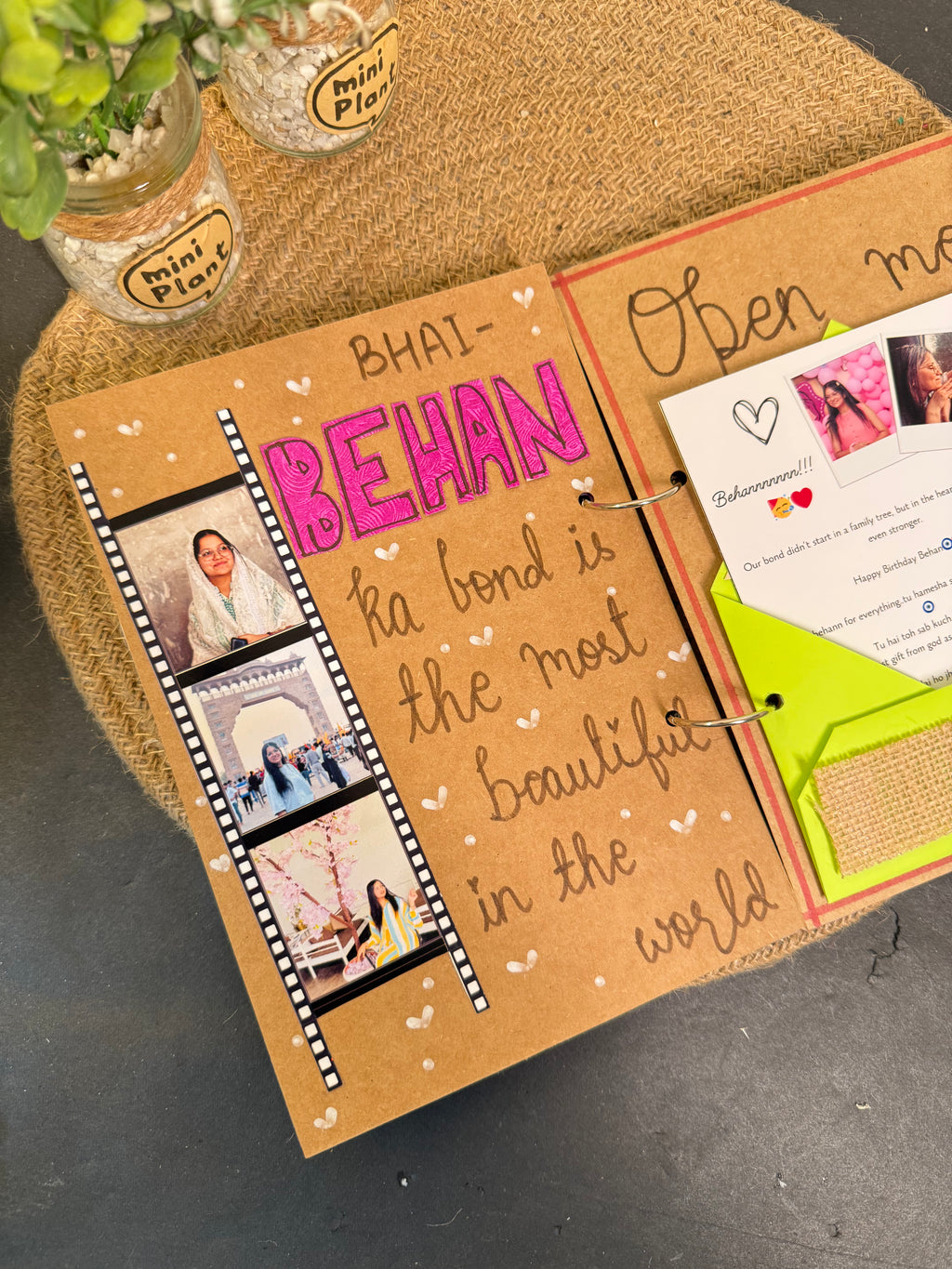 Siblings Scrap Book for Him/Her