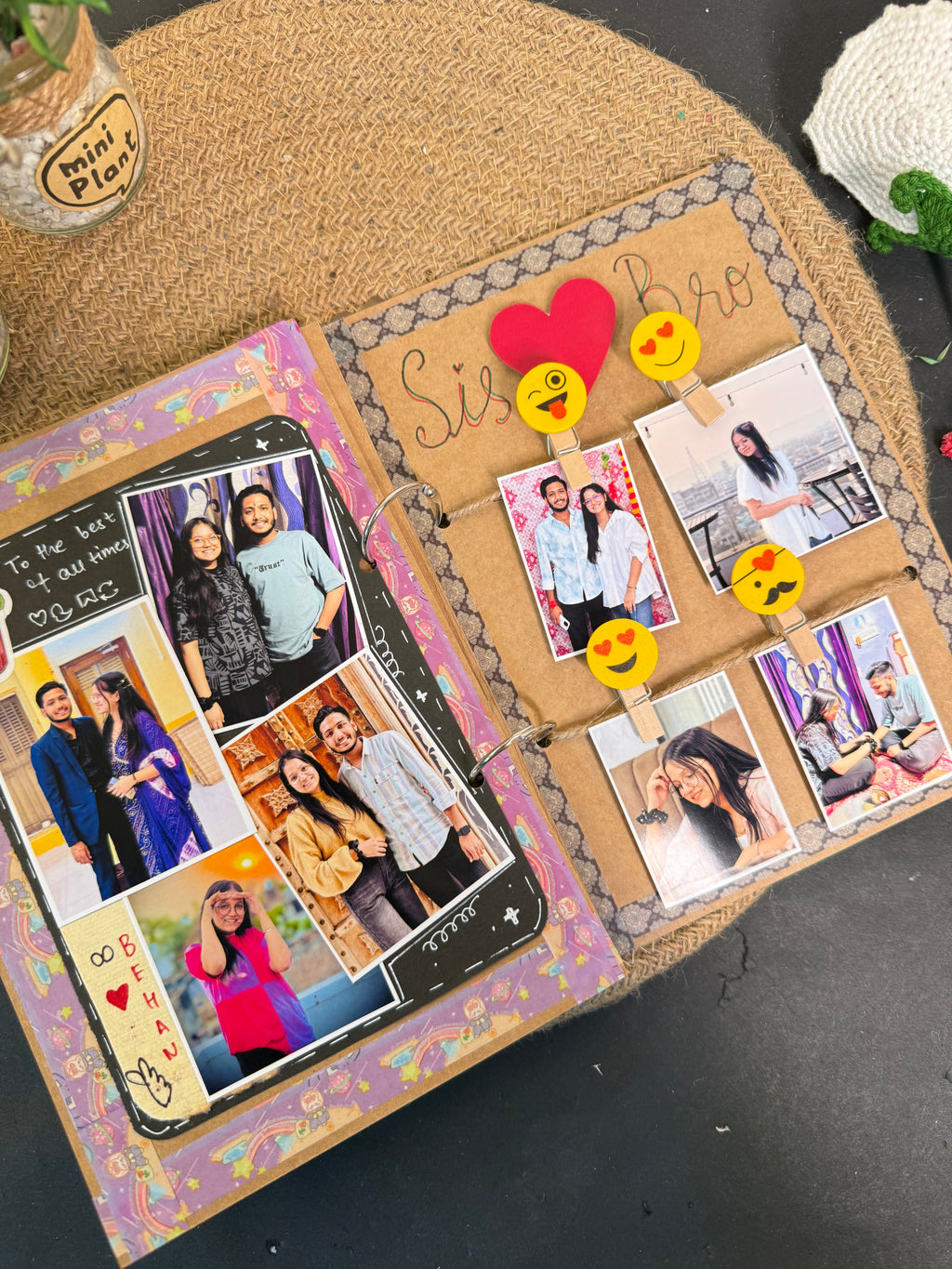 Siblings Scrap Book for Him/Her