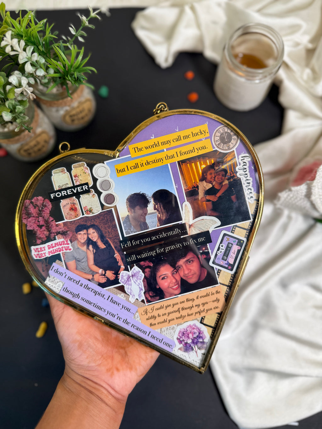 8x8 inch Love Glass Frame