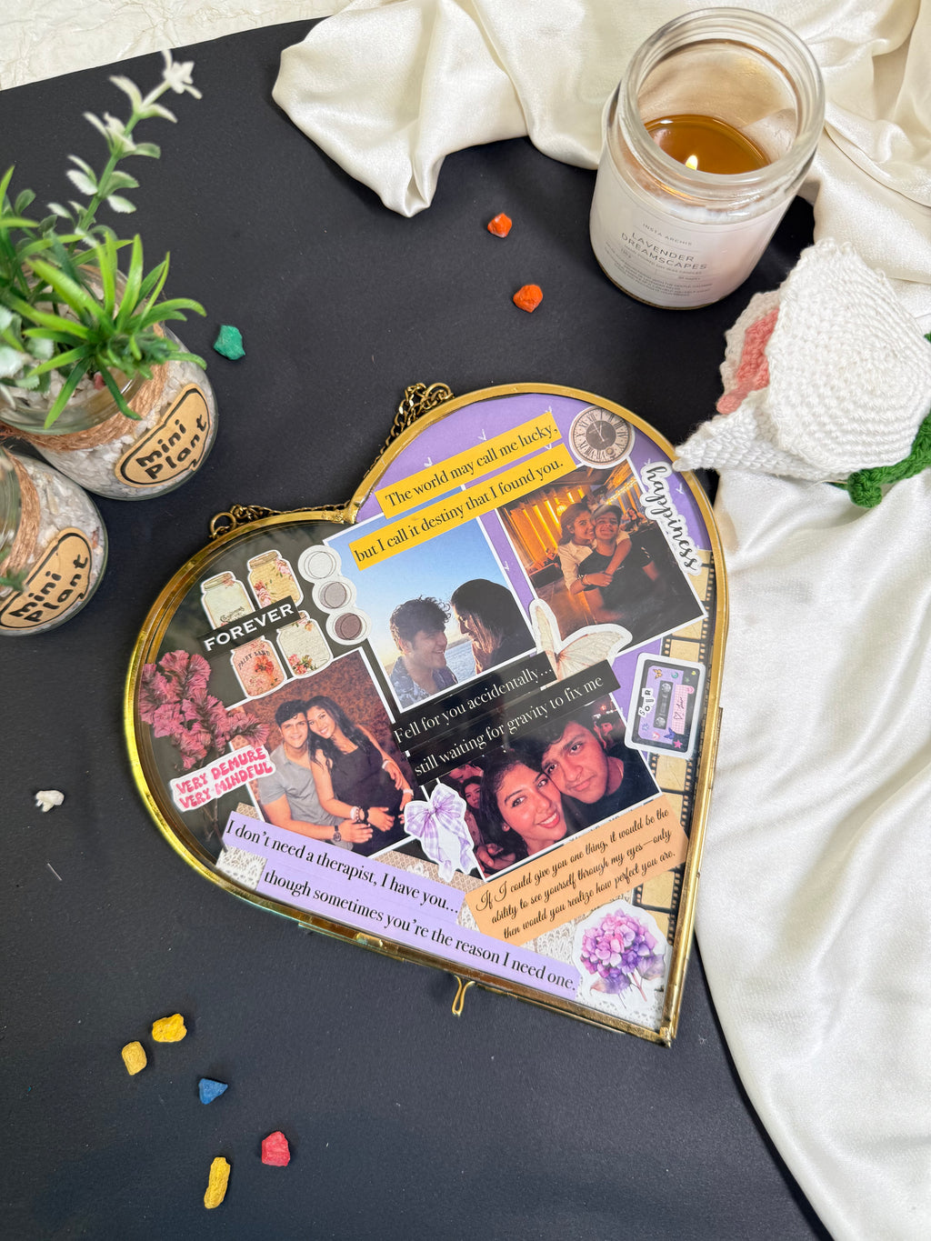 8x8 inch Love Glass Frame