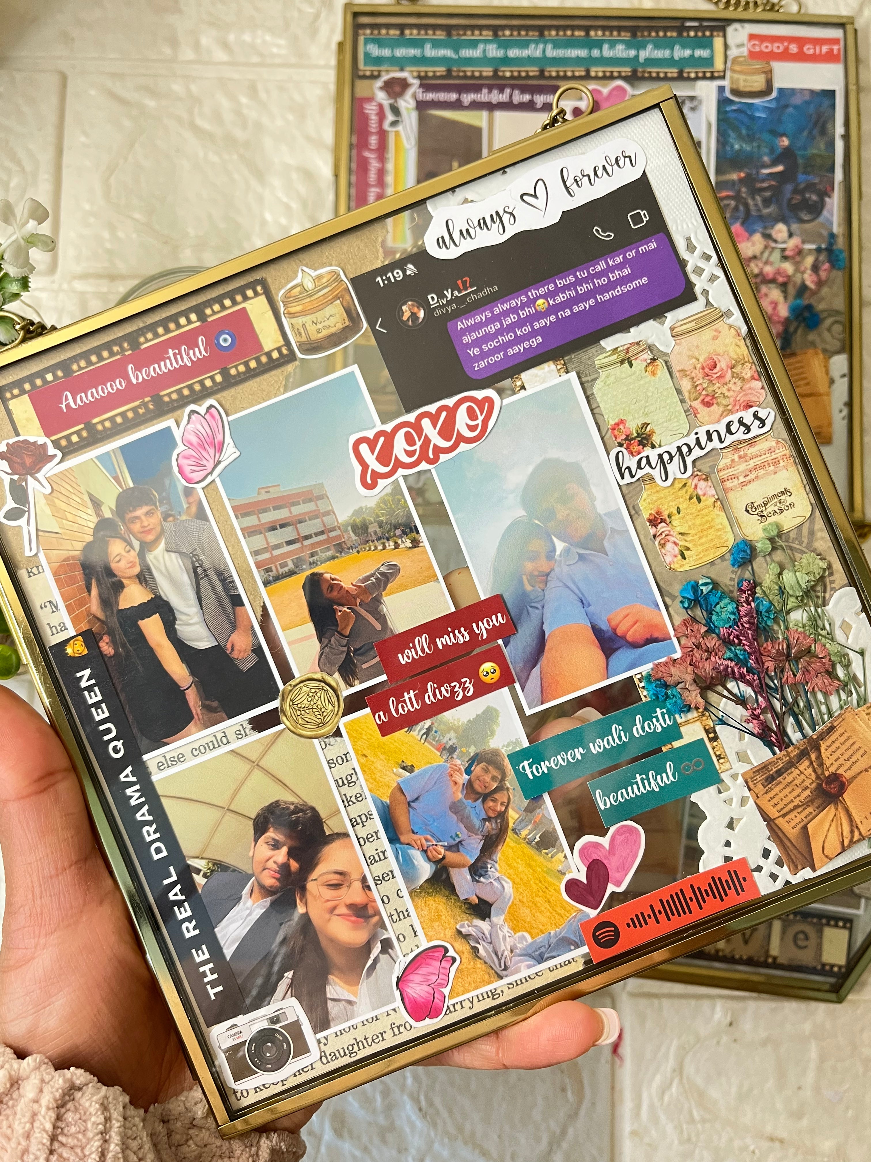 8x8 inch Glass Frame (Hanging)