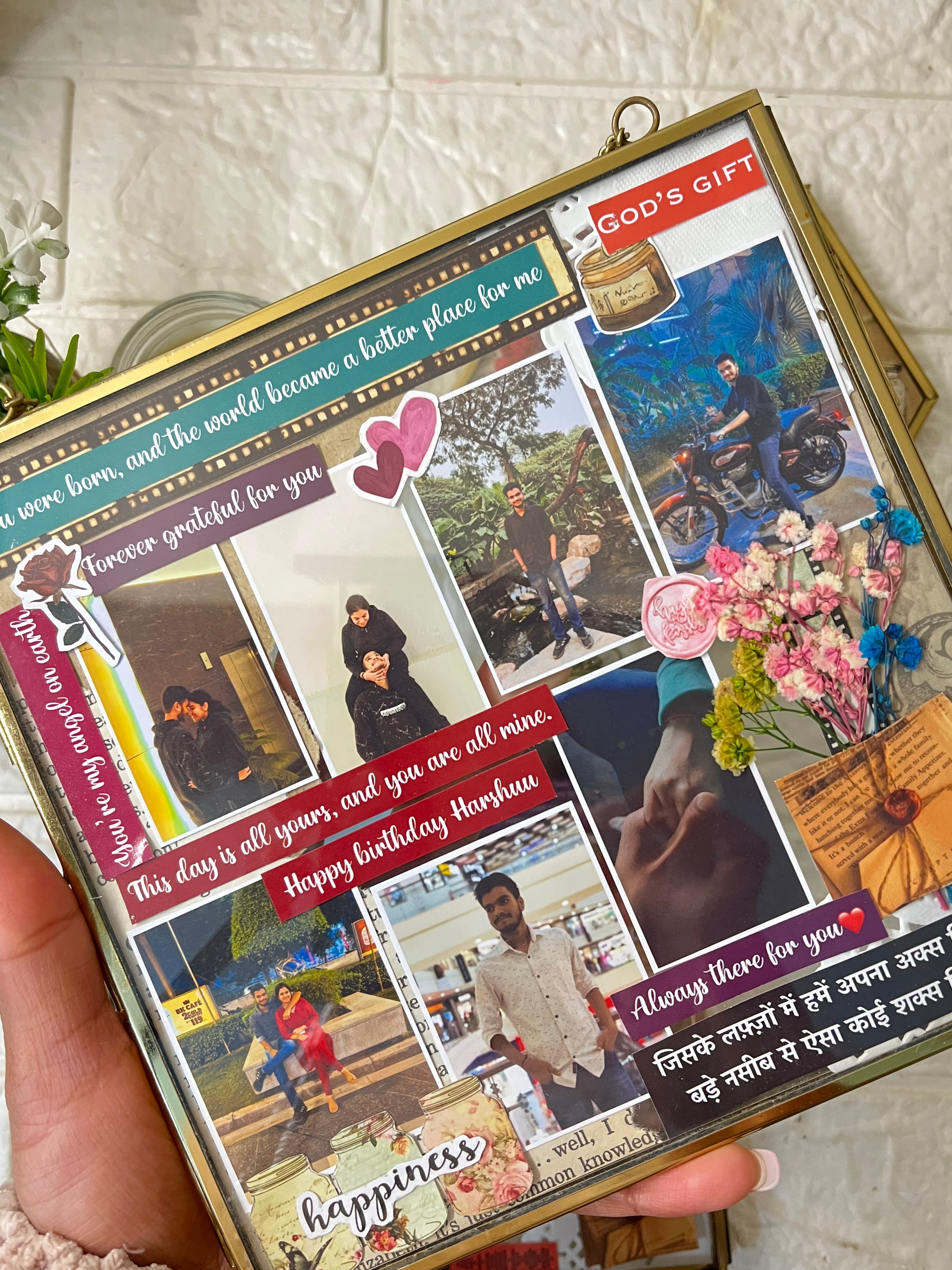 8x8 inch Glass Frame (Hanging)