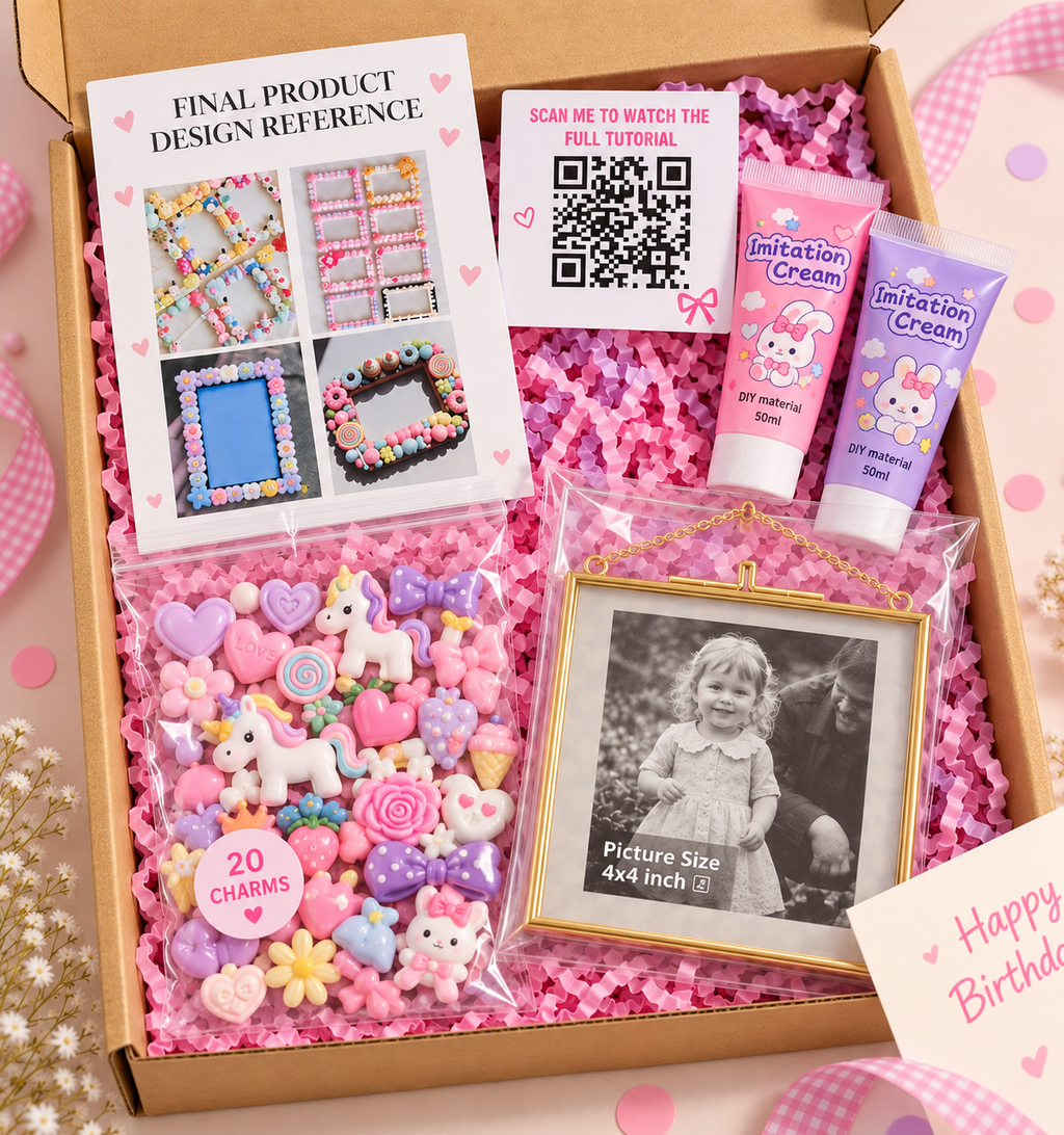 4x4 inch Decoden Charms DIY Kit (For Girls)