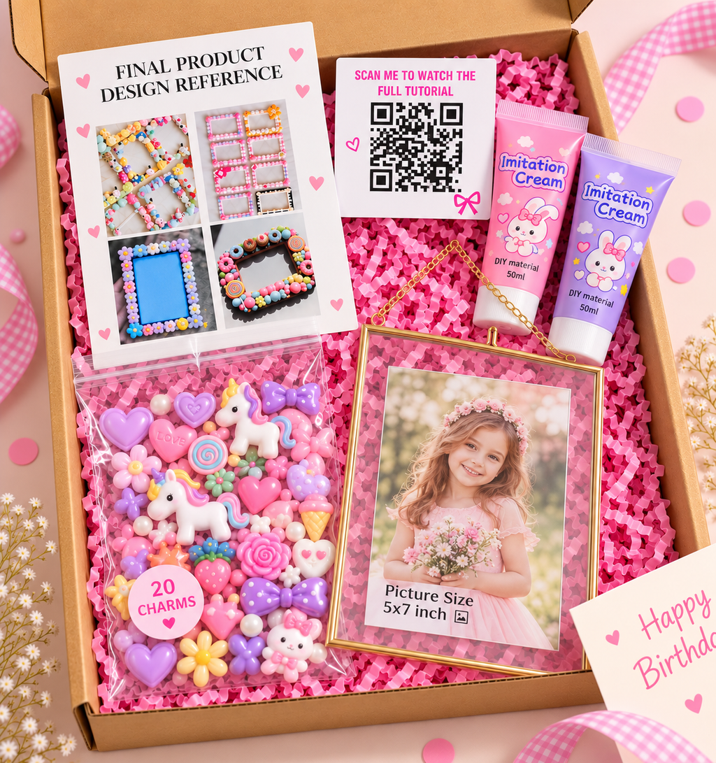 7X5 inch Decoden Charms DIY Kit (For Girls)