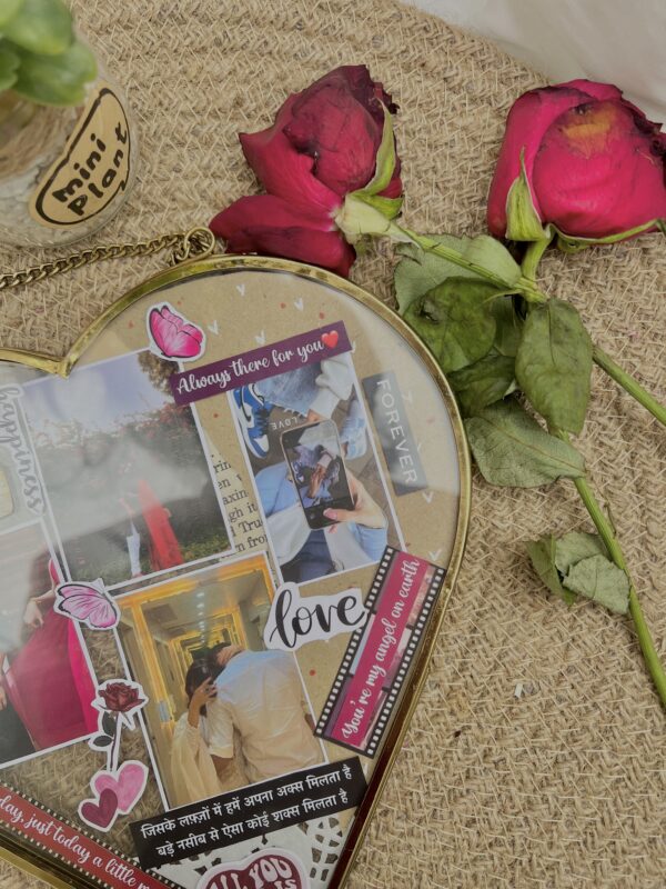 8X8 Inch Glass Frame (Heart ) - Image 3